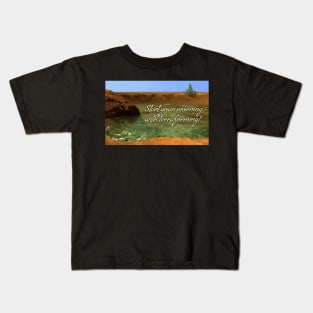 Terraformed Mars Crater Lake Kids T-Shirt